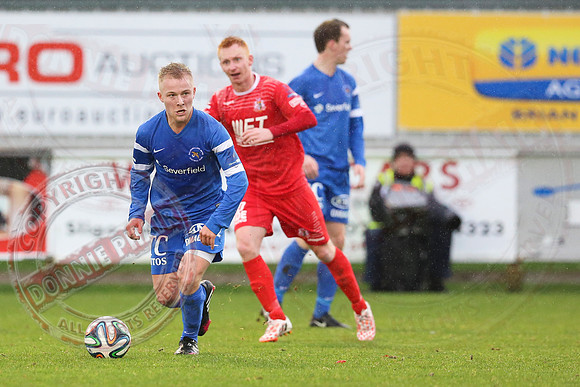 Ballinamallard United (0) v Portadown (2) in Danske Bank IFA Premier League.
