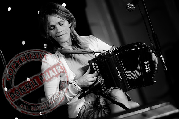 Sharon Shannon and Eleanor Shanley at the Newtownbutler Festival.