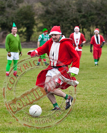 Santa V Elves Charity GAA Match In Newtownbutler among the NTB club members and friends.