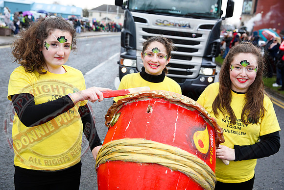 St. Patrick's Day celebrations in Enniskillen, County Fermanagh.