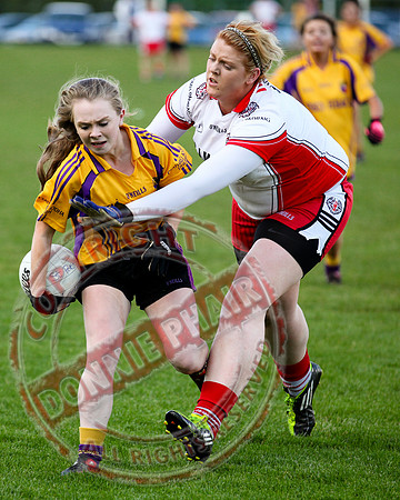 St. Pat's Donagh V Carryduff in Ladies Junior Cup GAA Ulster Match.