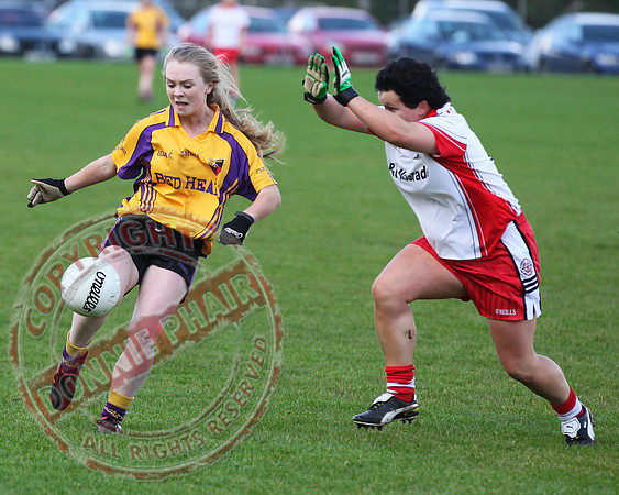 St. Pat's Donagh V Carryduff in Ladies Junior Cup GAA Ulster Match.