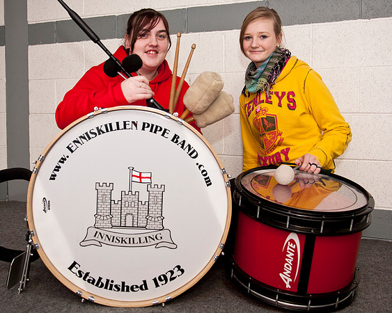 Erne Integrated School teaching Drumming.