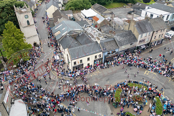 Aerial Photos of the Annual County Fermanagh Twelfth Demonstration In Irvinestown-12