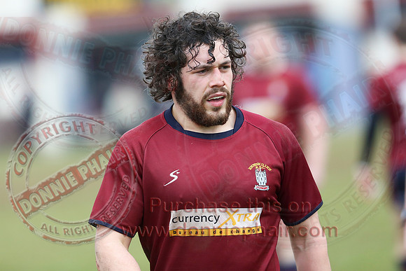Enniskillen 1st XV (3) V Ballynahinch (44) in Rugby Towns Cup.