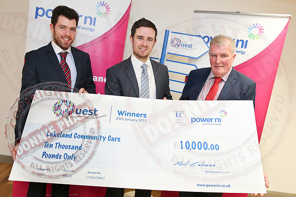 Power NI Reps hand over £10,000 to Lakeland Community Care