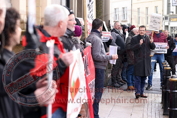 Independent Councillors Protest over Censorship outside Enniskillen Townhall-27