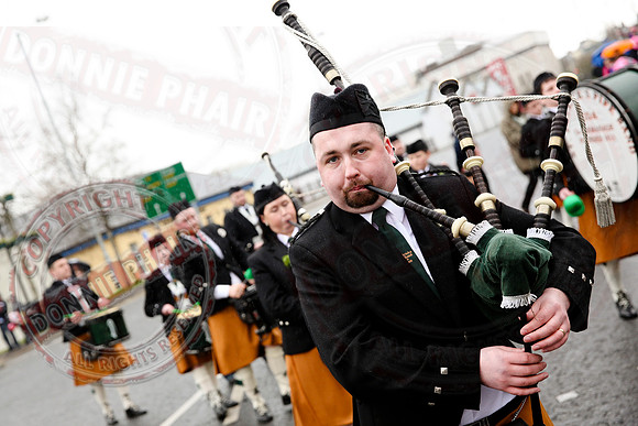 St. Patrick's Day celebrations in Enniskillen, County Fermanagh.