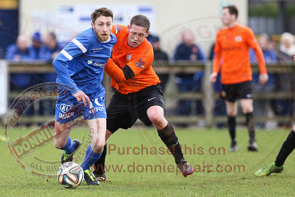 Ballinamallard United (1) V Glenavon (3) in IFA Danske Premier League.