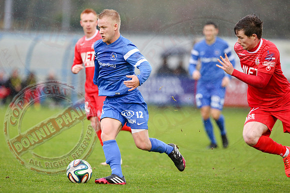 Ballinamallard United (0) v Portadown (2) in Danske Bank IFA Premier League.