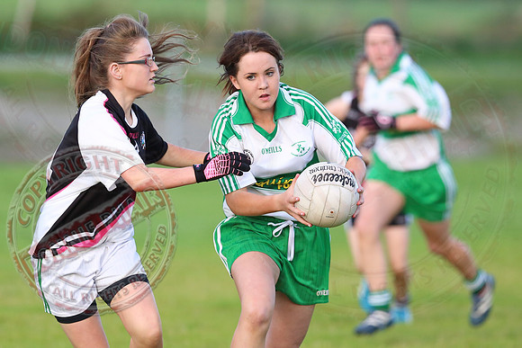 Aghadrumsee (1-14) V Ederney (1-05) in Girls U16 GAA Division One Final.