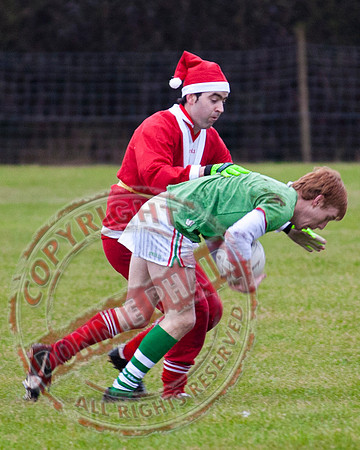 Santa V Elves Charity GAA Match In Newtownbutler among the NTB club members and friends.