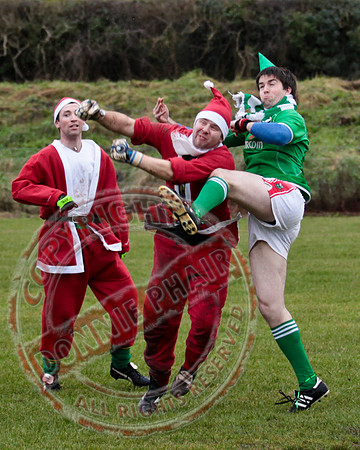 Santa V Elves Charity GAA Match In Newtownbutler among the NTB club members and friends.