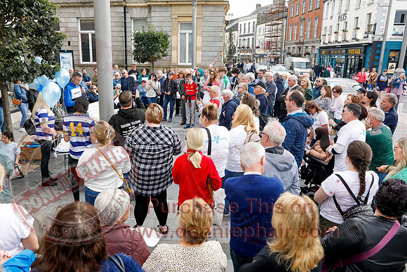 Justice for Noah Donohoe rally at the Diamond in Enniskillen-20