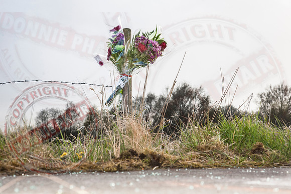 Ashlene Reilly - Crash site outside Donagh, County Fermanagh.