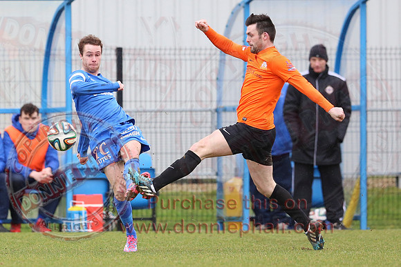 Ballinamallard United (1) V Glenavon (3) in IFA Danske Premier League.