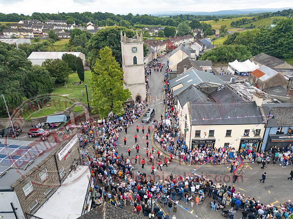 Aerial Photos of the Annual County Fermanagh Twelfth Demonstration In Irvinestown-18
