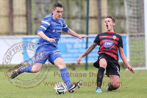 Ballinamallard United (2) V Coleraine (1) in IFA Premier League.