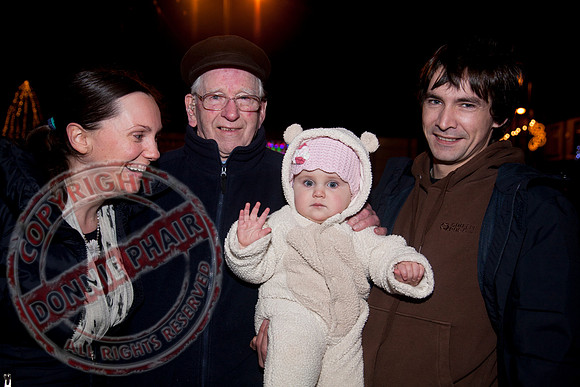Switching on the Christmas Lights In Irvinestown, County Fermanagh.
