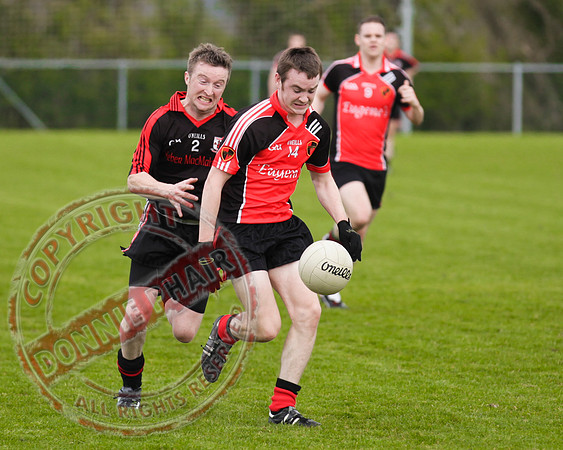 Brookeborough V Maguiresbridge in Senior Men GAA League Football.