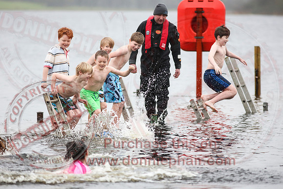 Galloon Island Charity Swim on New Years Day.