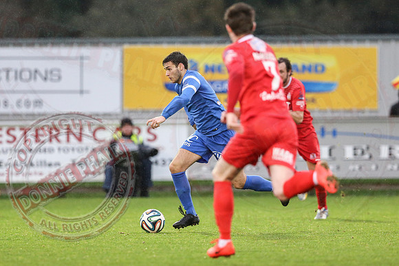 Ballinamallard United (0) v Portadown (2) in Danske Bank IFA Premier League.