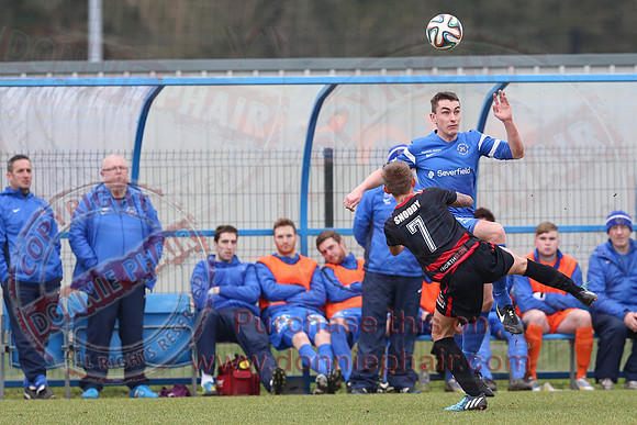 Ballinamallard United (2) V Coleraine (1) in IFA Premier League.