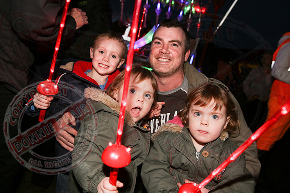 Switching on Christmas Lights in Lisnaskea.