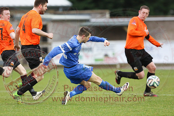 Ballinamallard United (1) V Glenavon (3) in IFA Danske Premier League.