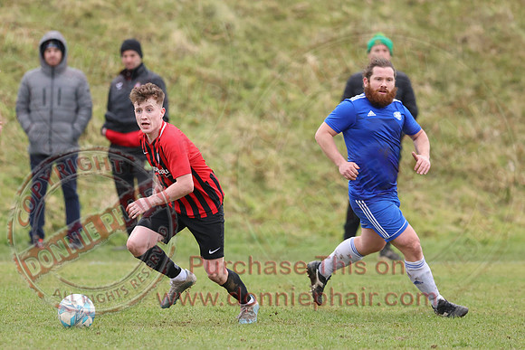 Irvinestown (0) V Enniskillen Athletic (0) in Mercer Football League-4