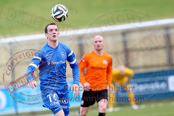 Ballinamallard United (1) V Glenavon (3) in IFA Danske Premier League.