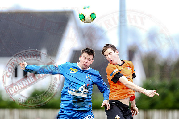 Ballinamallard United (0) V Glenavon (3) in The Irish Cup.