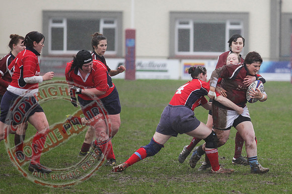 Enniskillen V Cavan in Ladies Rugby.