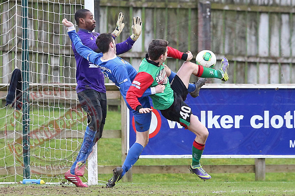 Ballinamallard United (0) V Glentoran (3) in IFA Premiership.