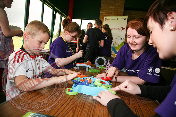 Mencap Organisation meet with council members in the Bawnacre, Irvinestown.