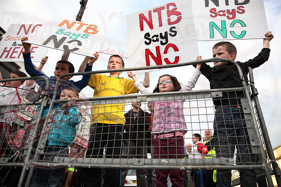Loyalist Parade and Residents Protest in Newtownbutler