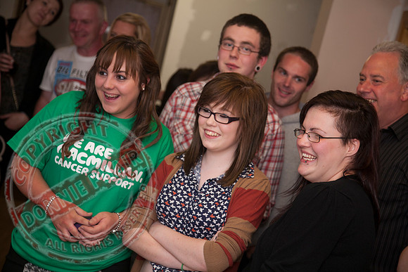 Charity Shave and Wax in aid of Macmillan Cancer Support.  Taken in The Corner House, Lisnaskea.
