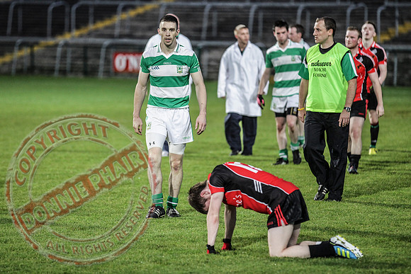 Teemore V Maguiresbridge in Senior Men GAA Football Intermediate Semi-Final in Brewster Park.