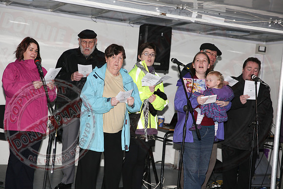 Switching on Christmas Lights in Lisnaskea.