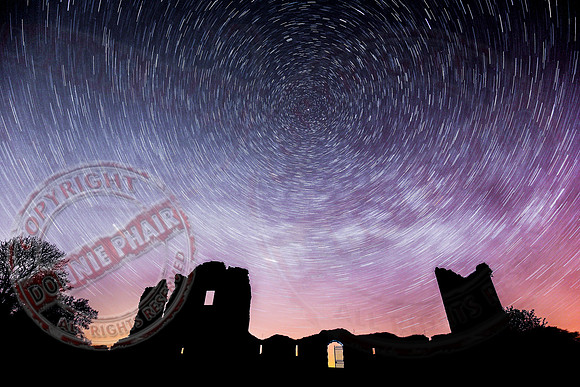 Star Trails above Old Crom Castle (in-ruins).