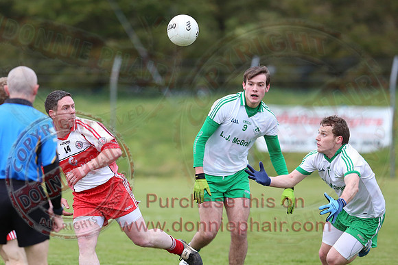 St. Pat's Donagh (0-9) V Ederney (0-11) in Senior GAA Football League Division One.