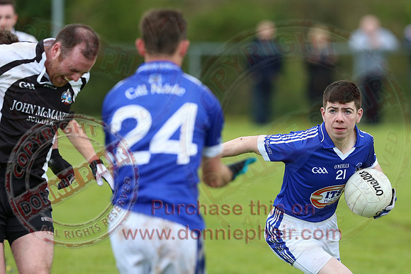 Aghadrumsee (0-8) V Kinawley (2-17) in Senior GAA Football League Division Two.