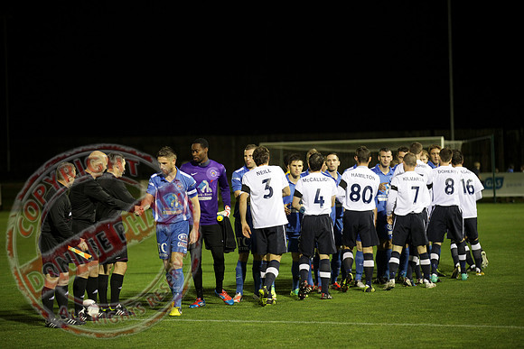 Ballinamallard FC (Winners) V Glenavon in IFA League Soccer.