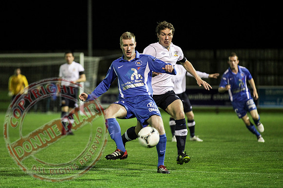 Ballinamallard FC (Winners) V Glenavon in IFA League Soccer.