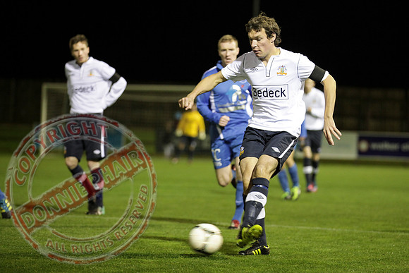 Ballinamallard FC (Winners) V Glenavon in IFA League Soccer.
