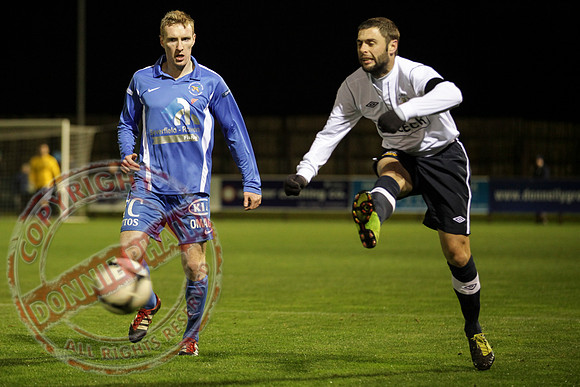 Ballinamallard FC (Winners) V Glenavon in IFA League Soccer.