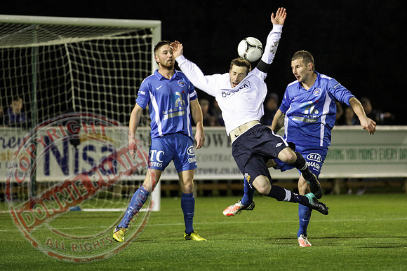Ballinamallard FC (Winners) V Glenavon in IFA League Soccer.