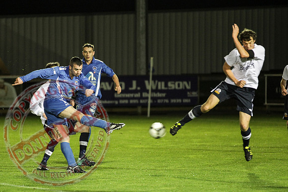 Ballinamallard FC (Winners) V Glenavon in IFA League Soccer.