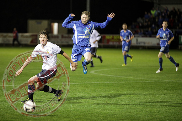 Ballinamallard FC (Winners) V Glenavon in IFA League Soccer.