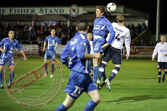 Ballinamallard FC (Winners) V Glenavon in IFA League Soccer.